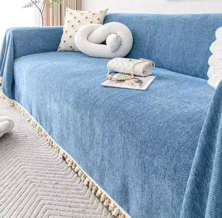 One piece solid color sofa cushion
