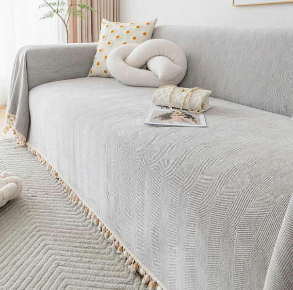 One piece solid color sofa cushion